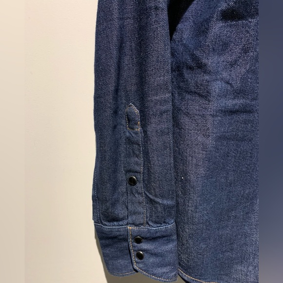Rag & Bone Navy Wyatt Denim Shirt - ICONS Collection - Picture 7 of 10
